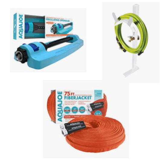 Today only: Aqua Joe sprinklers and garden hoses from $8
