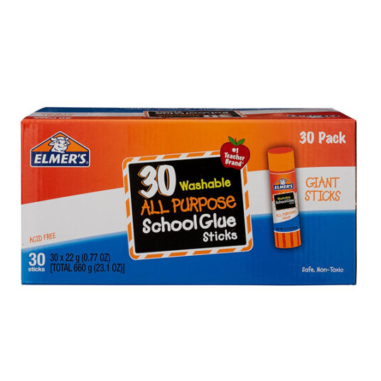 30-count Elmer’s All Purpose School Glue sticks for $16