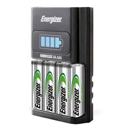 Energizer 1-hour battery charger with 4 rechargeable AA batteries for $29