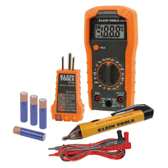 Klein Tools 3-piece multimeter electrical test kit for $33