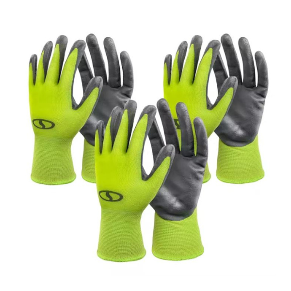3-pack of Sun Joe nitrile-palm reusable/washable gloves for gardening & DIY for $7