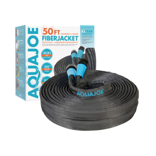 Aqua Joe 50-foot ultra flexible kink-free fiber jacket garden hose for $11