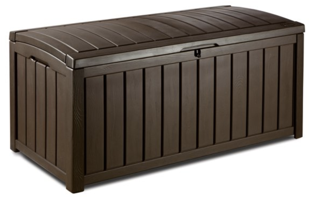 Keter Glenwood outdoor 101-gallon deck box for $75