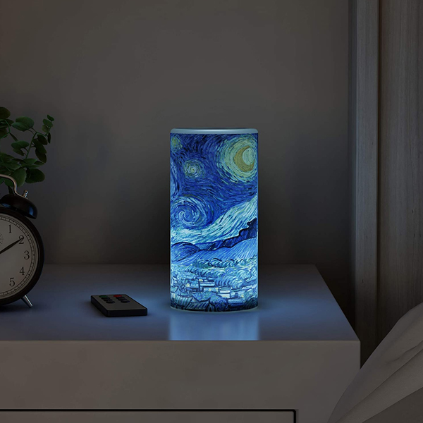 Lavish Home Starry Night LED candle with remote control timer for $11