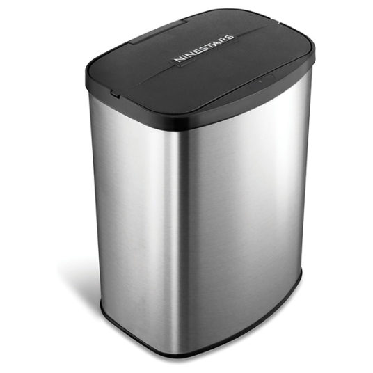 Nine Stars infrared touchless stainless steel trash can for $30