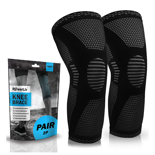 2-pack PowerLix knee compression sleeves for $8