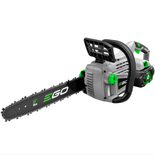 Today only: Ego Power+ 56-volt 16-in brushless cordless electric chainsaw 5 Ah for $250
