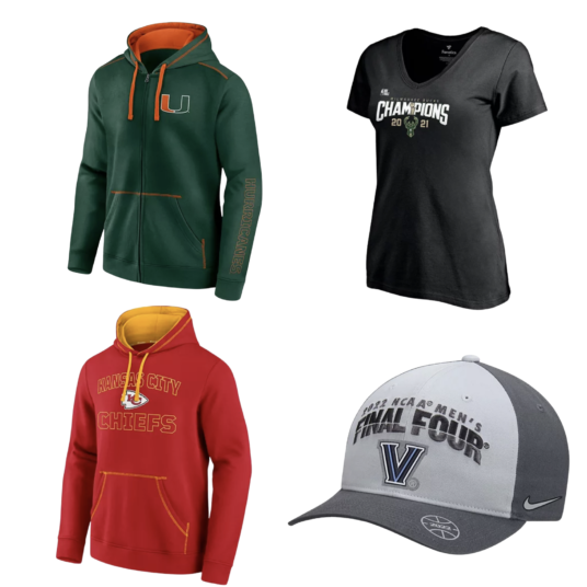 Men’s and women’s clearance sports gear from $7 at Kohl’s