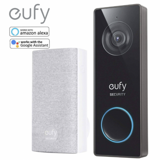 Refurbished eufy Security 2K wired video doorbell with chime for $54