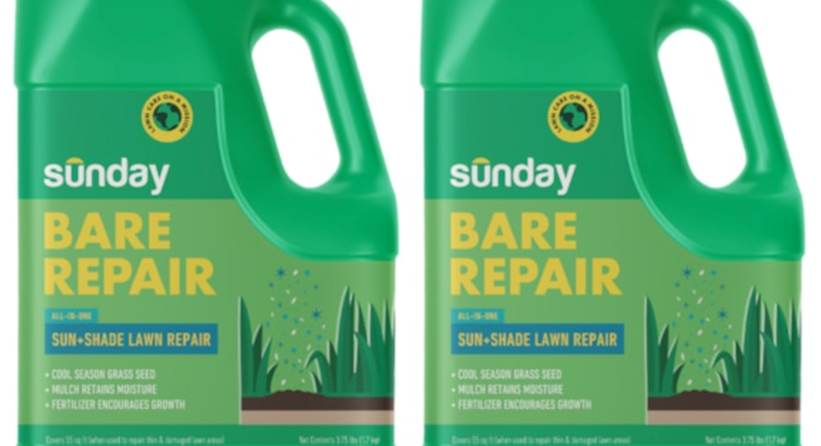 Today only: Sunday Bare Repair: Sun + Shade 2-pack 3.75-lbs. natural fescue lawn repair mix for $20