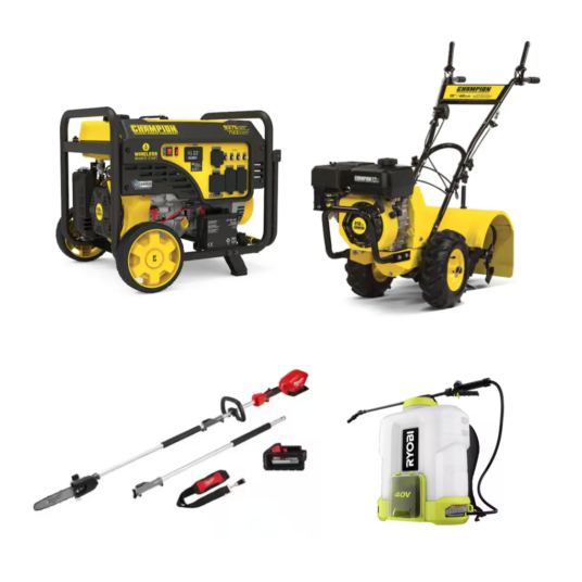 Today only: Select outdoor power tools up to 50% off