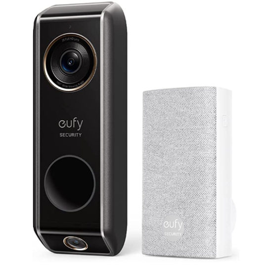 eufy Security 2K wired video doorbell with chime for $150
