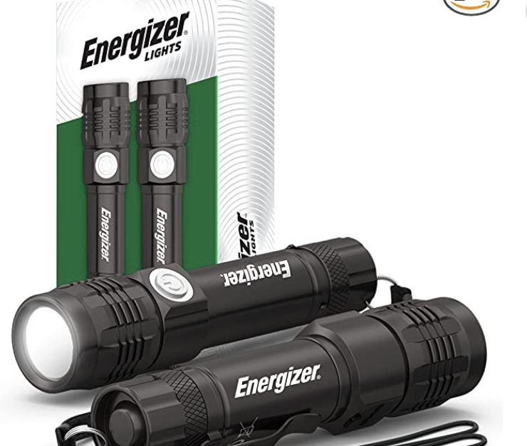 2-pack Energizer rechargeable LED flashlights for $11