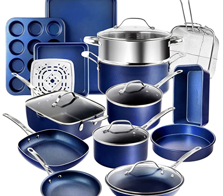 20-piece Granitestone cookware and bakeware set for $143