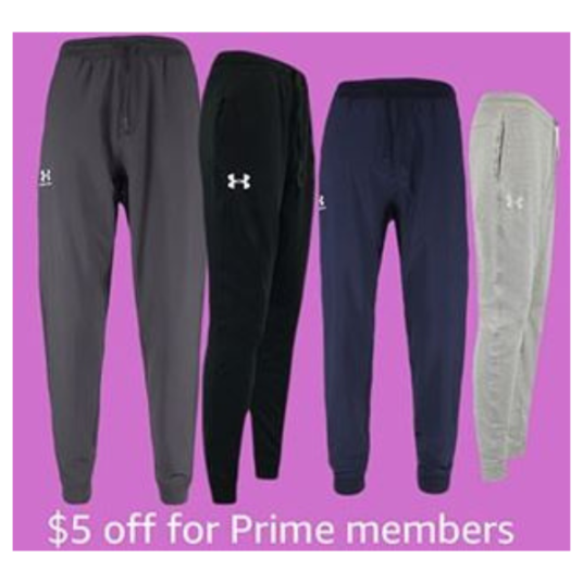 Prime members: Under Armour men’s joggers for $20
