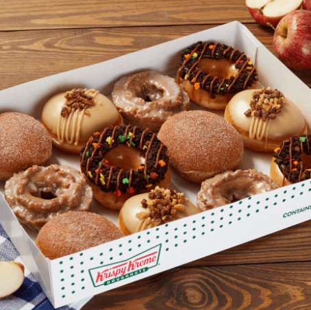 Get a FREE Krispy Kreme Autumn’s Orchard doughnut today!