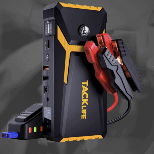 Today only: Tacklife 800A jump starter, phone charger and flashlight for $41 shipped