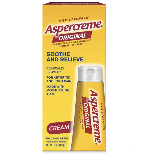Aspercreme odor-free pain relieving cream for $2