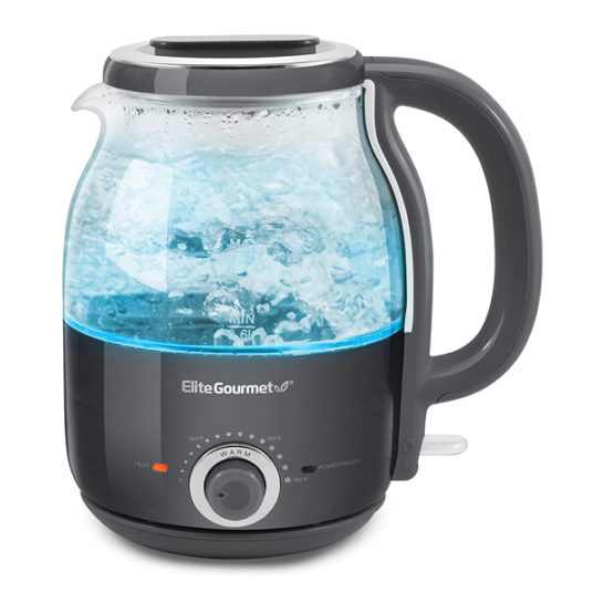 Elite Gourmet 1.2L electric BPA-free glass kettle for $26