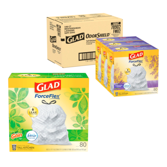 Today only: 25% off select Glad Kitchen trash bags