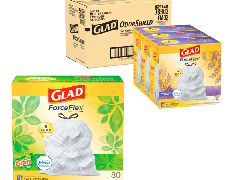 Today only: 25% off select Glad Kitchen trash bags
