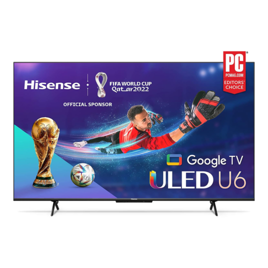 Hisense ULED 4K premium 65″ Quantum Dot smart Google TV for $498