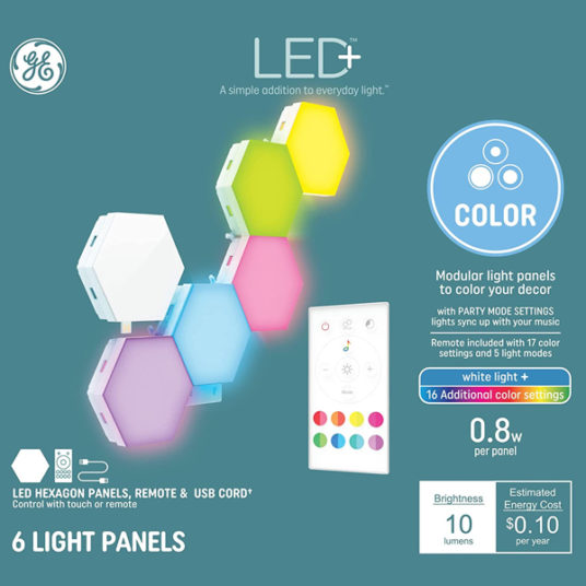 GE LED+ color changing light panels for $19