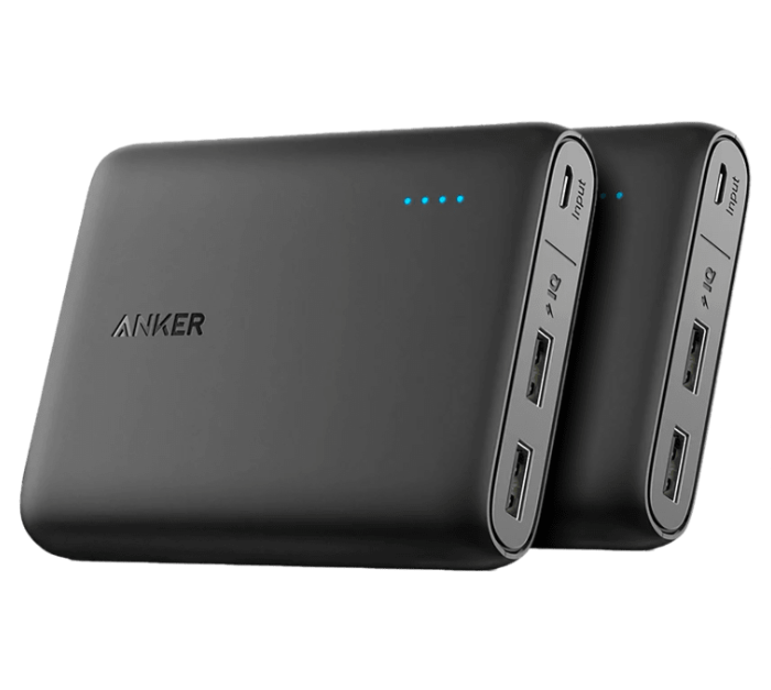 Today only: 2-pack of Anker PowerCore 10,400mAh 7.5W chargers with 2 USB-A ports for $25