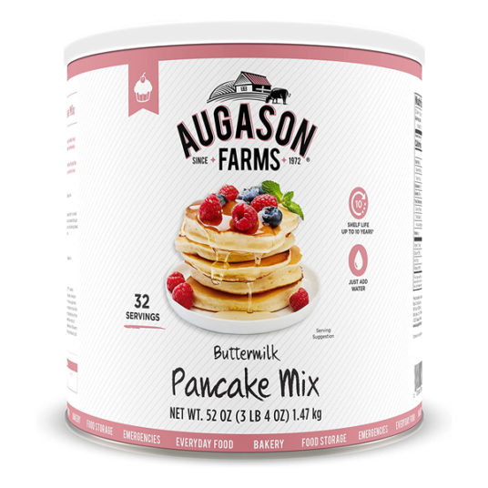 Augason Farms buttermilk pancake mix for $11