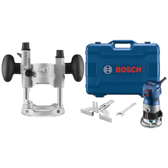 Today only: Bosch Colt 1/4-in 1.25-HP variable speed fixed corded router case + plunge base for $149