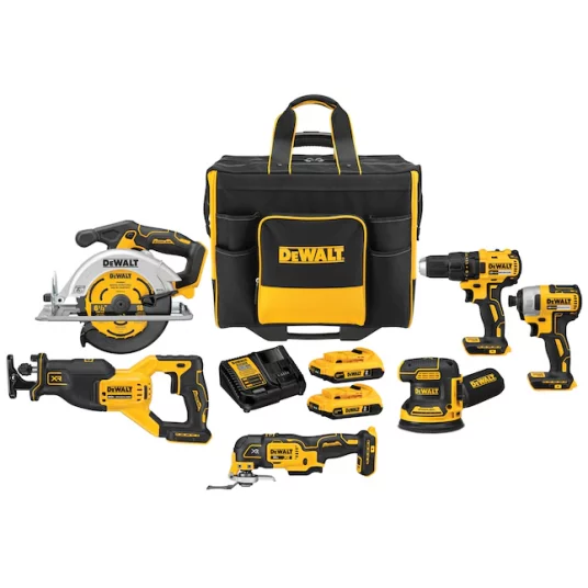 Today only: Dewalt 6-tool combo kit with large site-ready rolling bag for $430