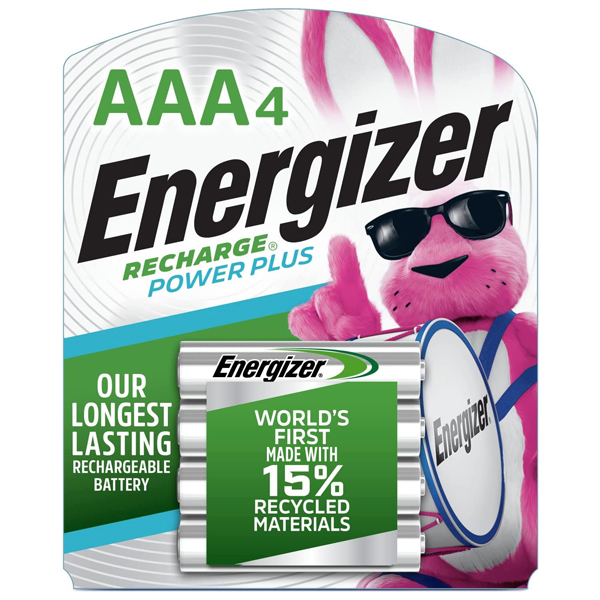 4-pack Energizer rechargeable AAA batteries for $9