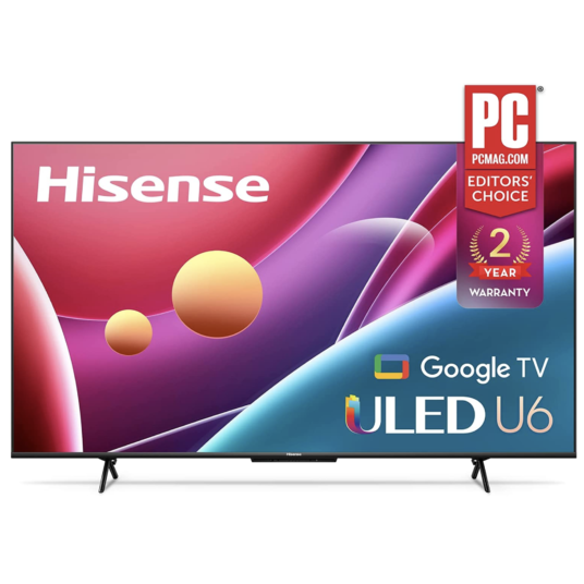 Hisense ULED 4K premium 65″ Quantum Dot smart Google TV for $500