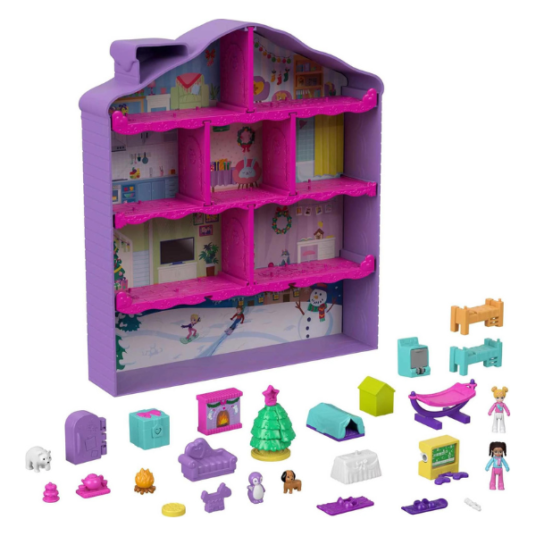 Polly Pocket Advent calendar with 25 surprises for $15