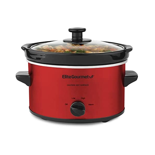 Elite Gourmet electric oval slow cooker for $10