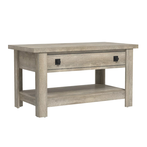 Coover wood rectangular lift top coffee table for $78