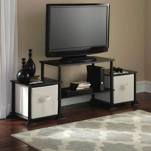 Mainstays No Tools entertainment center for TVs up to 40″ for $19