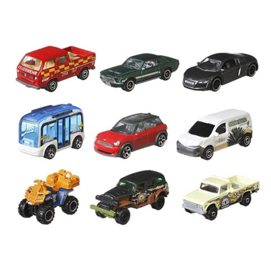 Matchbox 9-pack Toy Car Collection of Real-World Replicas for $7
