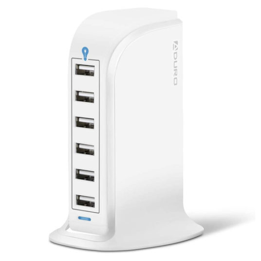 Aduro PowerUP Smart 40W 6-USB rapid charger for $15