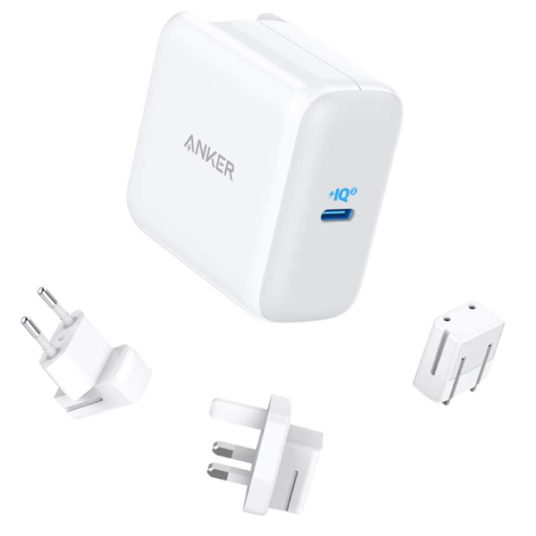 Anker 65W USB C travel charger with US/UK/EU plugs for $16