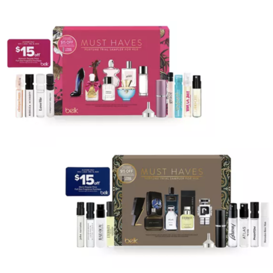 Fragrance sets for $13, free shipping