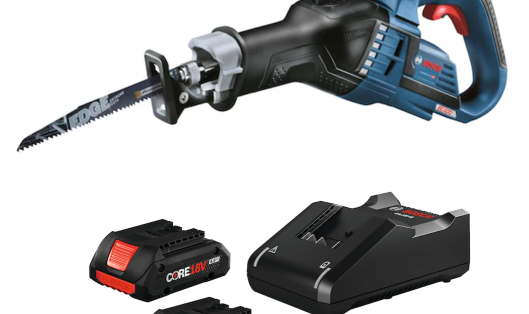 Today only: Bosch 18-volt cordless reciprocating saw for $299 + free batteries & charger