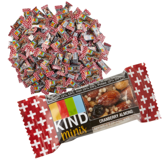 Today only: 144-pack of KIND Cranberry Almond Mini Nut Bars for $36 shipped