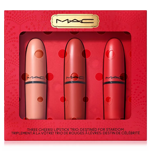 3-piece MAC Three Cheers! lipstick set for $18