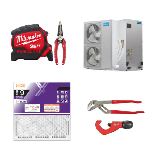 Today only: Up to 55% off heat pumps, tools and air filters