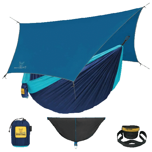 Today only: Wise Owl Outfitters hammock with bug net and rainfly accessories for $36 shipped