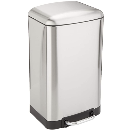 Amazon Basics stainless steel 20L dustbin for $33
