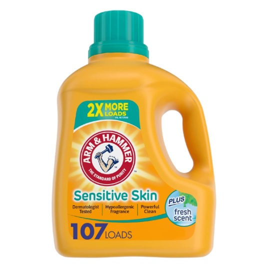 Arm & Hammer sensitive skin 144.5 fl oz. laundry detergent for $5