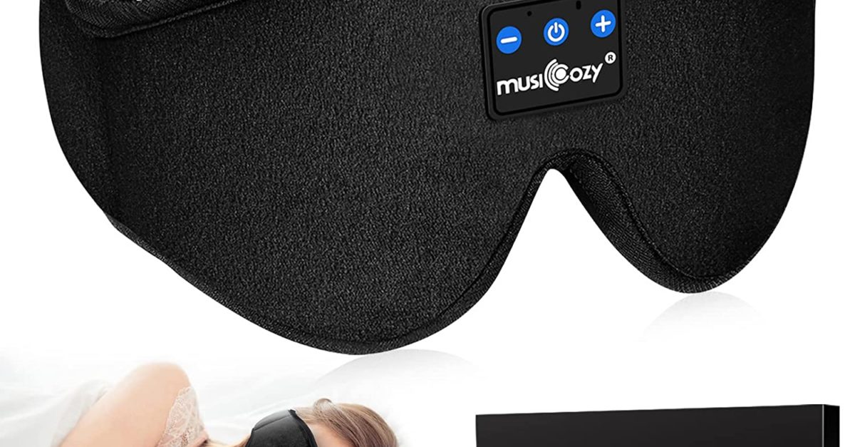 Musicozy Bluetooth sleep headphones sleep mask for $19