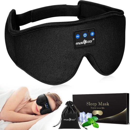 Musicozy Bluetooth sleep headphones sleep mask for $19